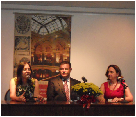 Milena Duchiade, Antonio Carlos de Carvalho e Angela de Stasio da Biblioteca Nacional